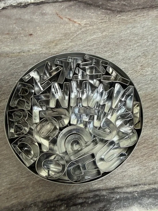 Alphabet Cookie Cutter Set Complete - Picture 2 of 3